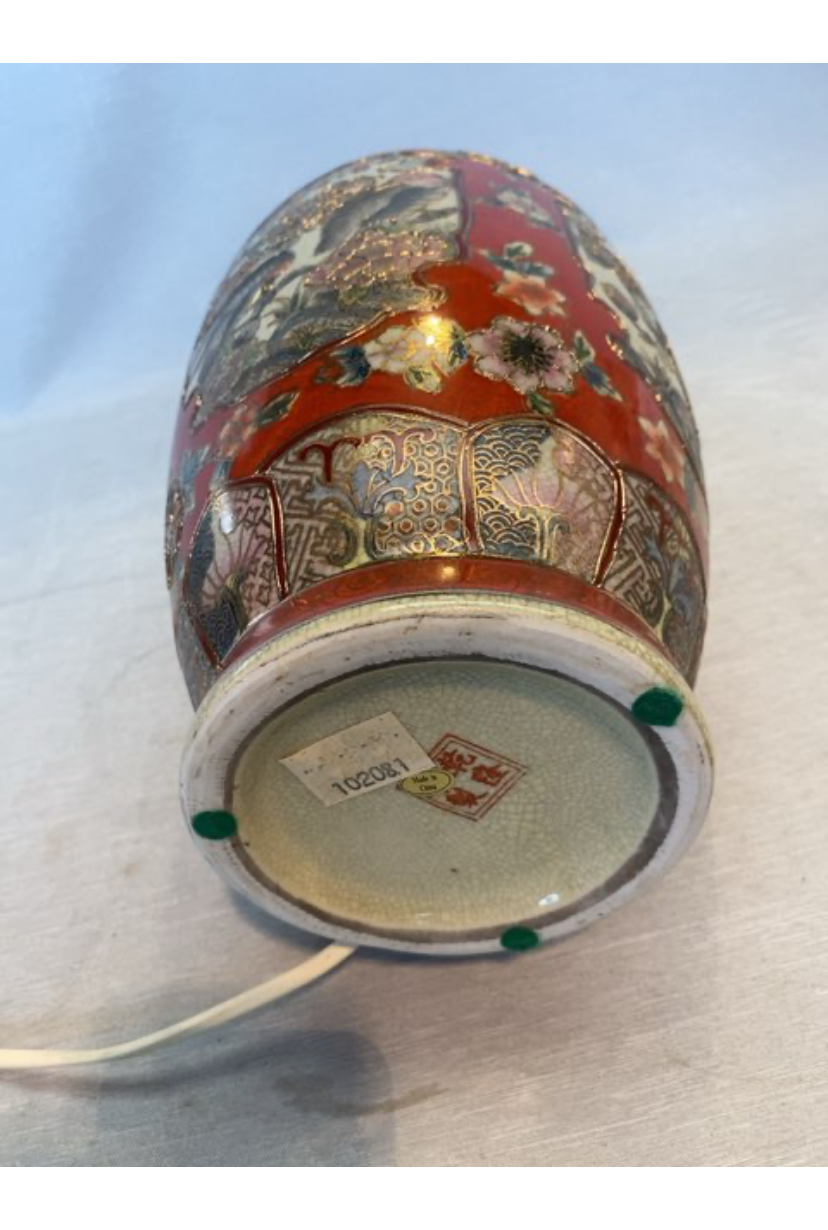 Kinesiske bord lampe rød